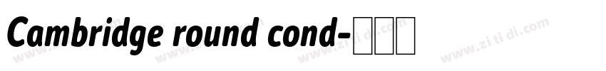 Cambridge round cond字体转换